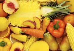 Желтые овощи и фрукты