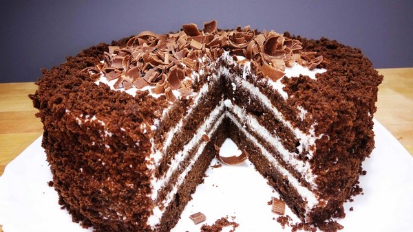 Шоколадный торт на кефире Чёрный принц