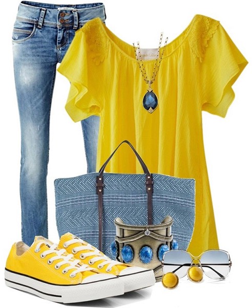Одежда для лета желтого цвета